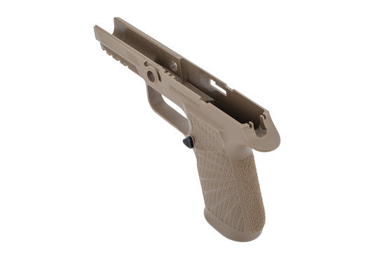 wilson combat tan grip for Sig Sauer P320 Carry safety not included features a beaver tail